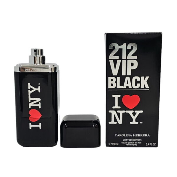 212 Vip Men Black I Love NY Carolina Herrera Eau de Parfum - Image 2